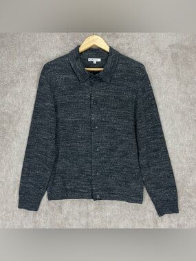 Madewell Sweater Women’s XS Charcoal Gray Marbled Button Front Sweater Jacket